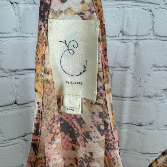 E By Eloise Anthropologie Snakeskin Silk Tank Size Small - Picture 2 of 5